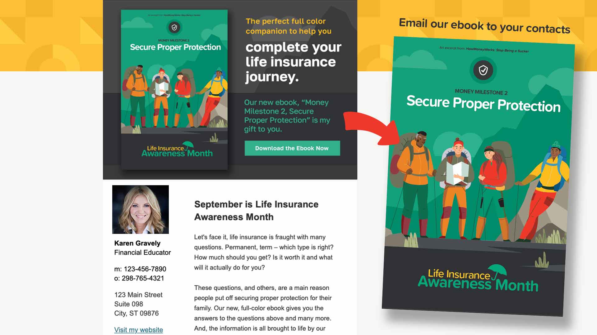 Newest Email Template Enables You To Celebrate Life Insurance Awareness Month 